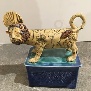 Copy of Glided Lion (Tiger Lily Tattoos) - Ceramic Sculpture