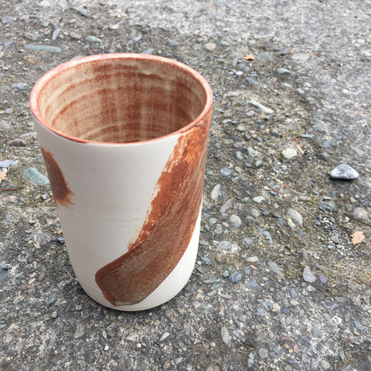 Medium Vase - White/Terracotta