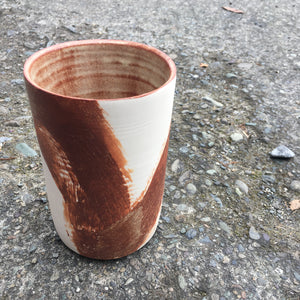 Medium Vase - White/Terracotta