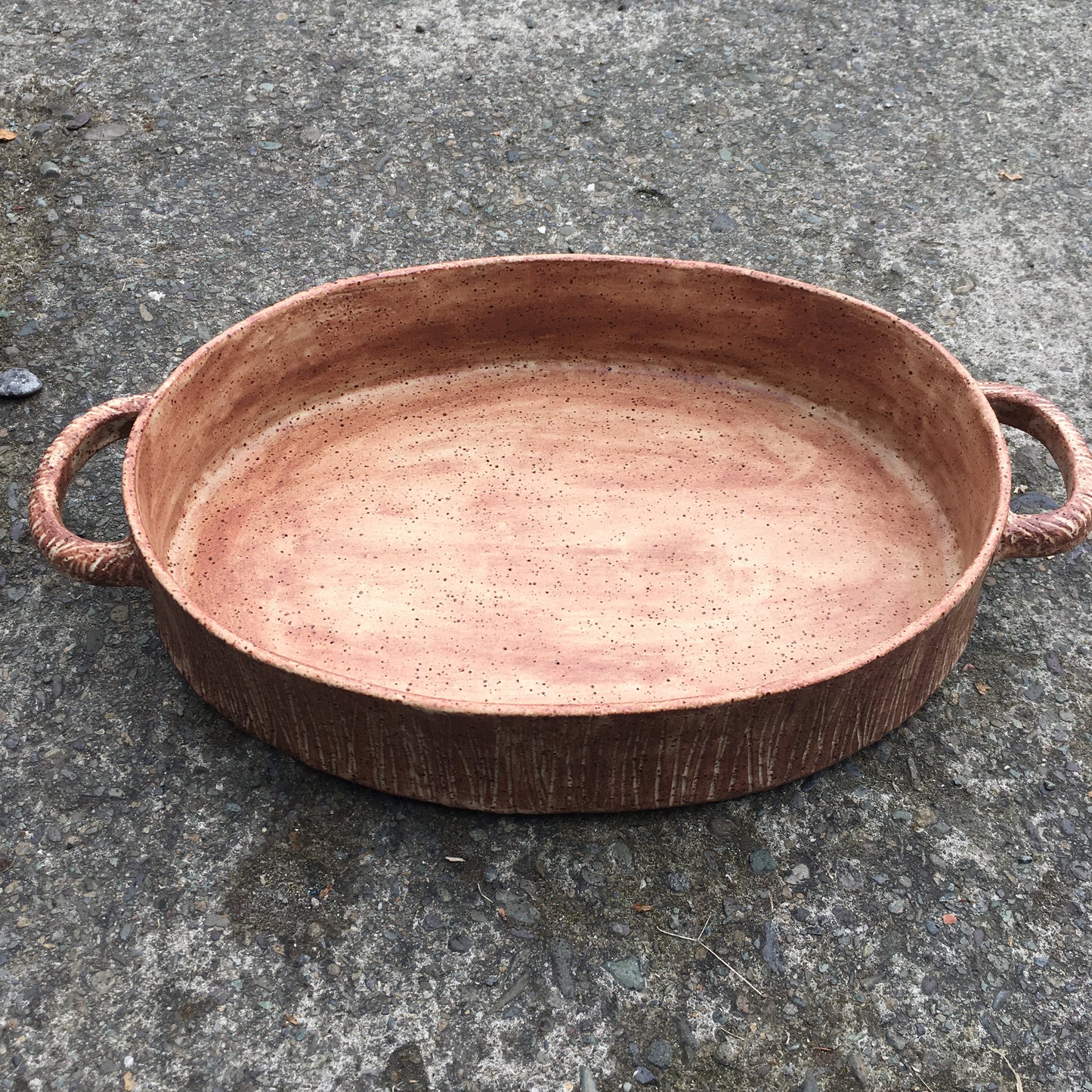 Ceramic Tray/serving platter - Terracotta