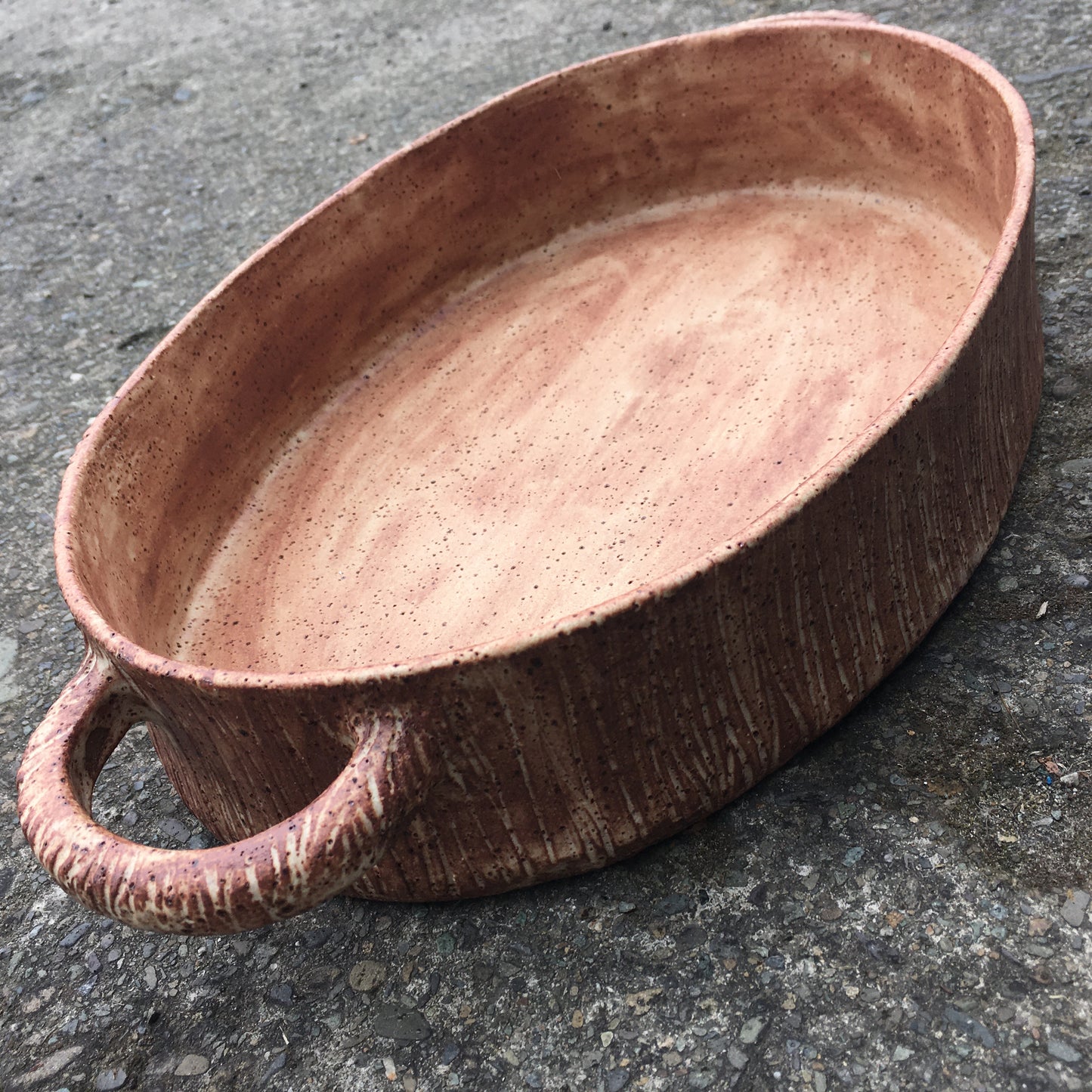 Ceramic Tray/serving platter - Terracotta