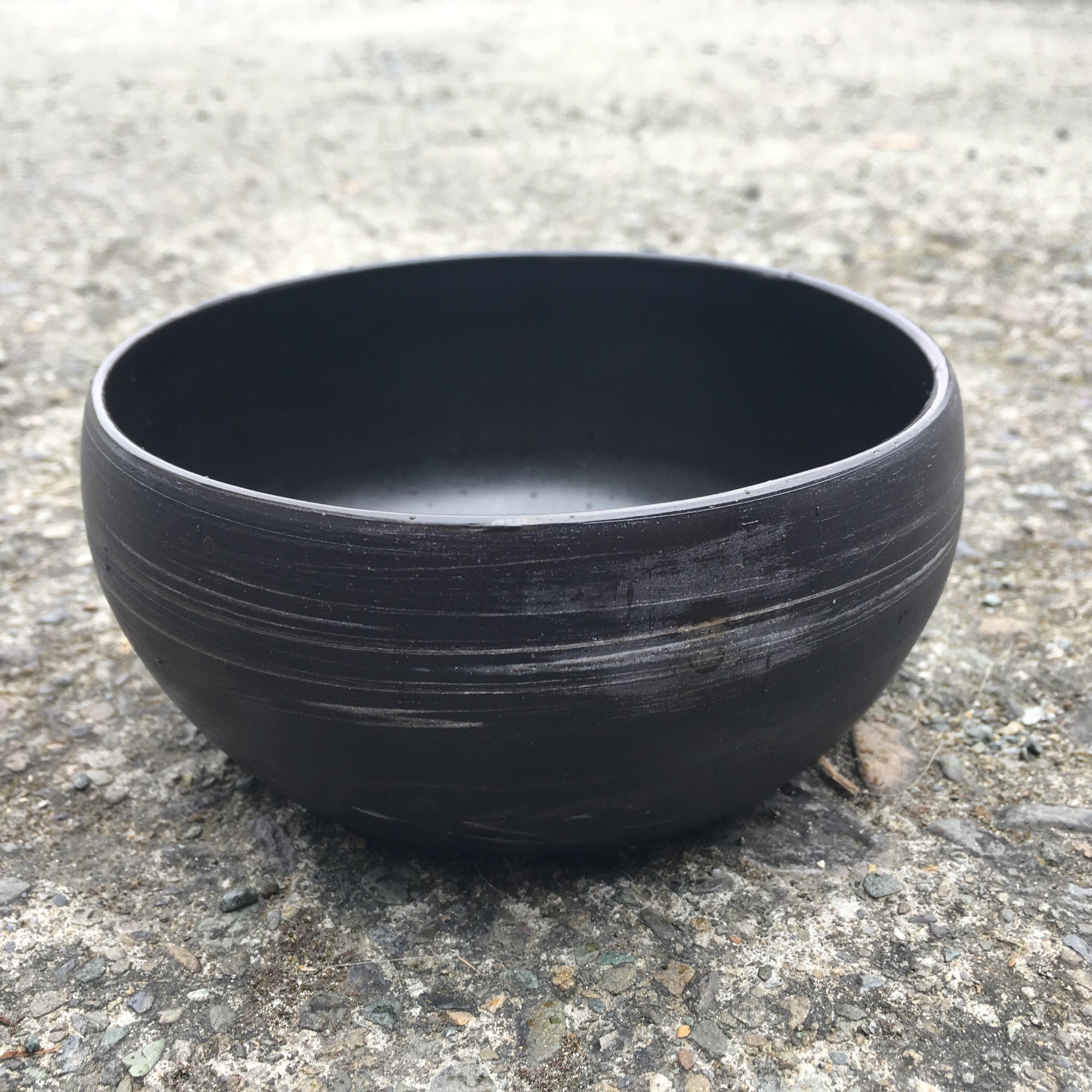 Small Ceramic bowl - Black with White