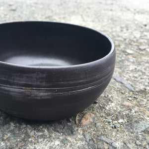 Small Ceramic bowl - Black with White