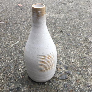 White Bud Vase bottle shape
