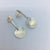 Patterned Silver Dangle Earrings