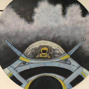 Looking into the Cockpit - Original Painting on board