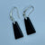 Obsidian Toki Earrings