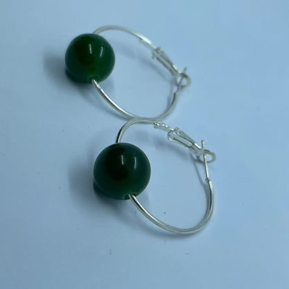 Pounamu Hoop Earrings