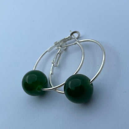 Pounamu Hoop Earrings