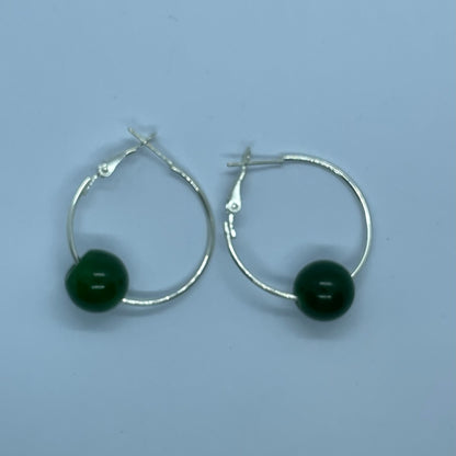 Pounamu Hoop Earrings