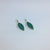 Green Pohutukawa Leaf Earrings