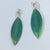 Green Laurel Leaf Earrings