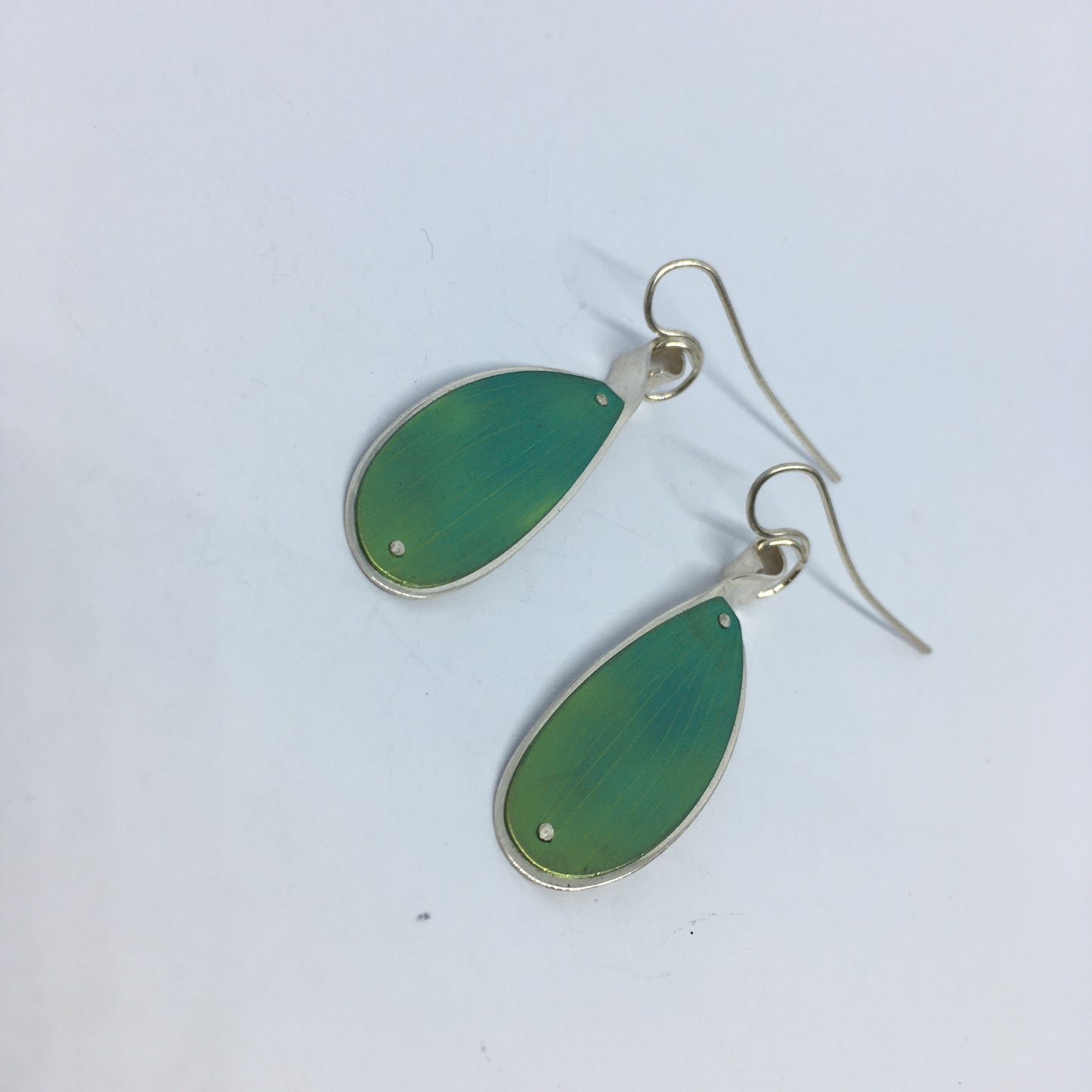 Kauri Leaf Earrings - Green