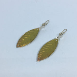 Gold Laurel Leaf Earrings