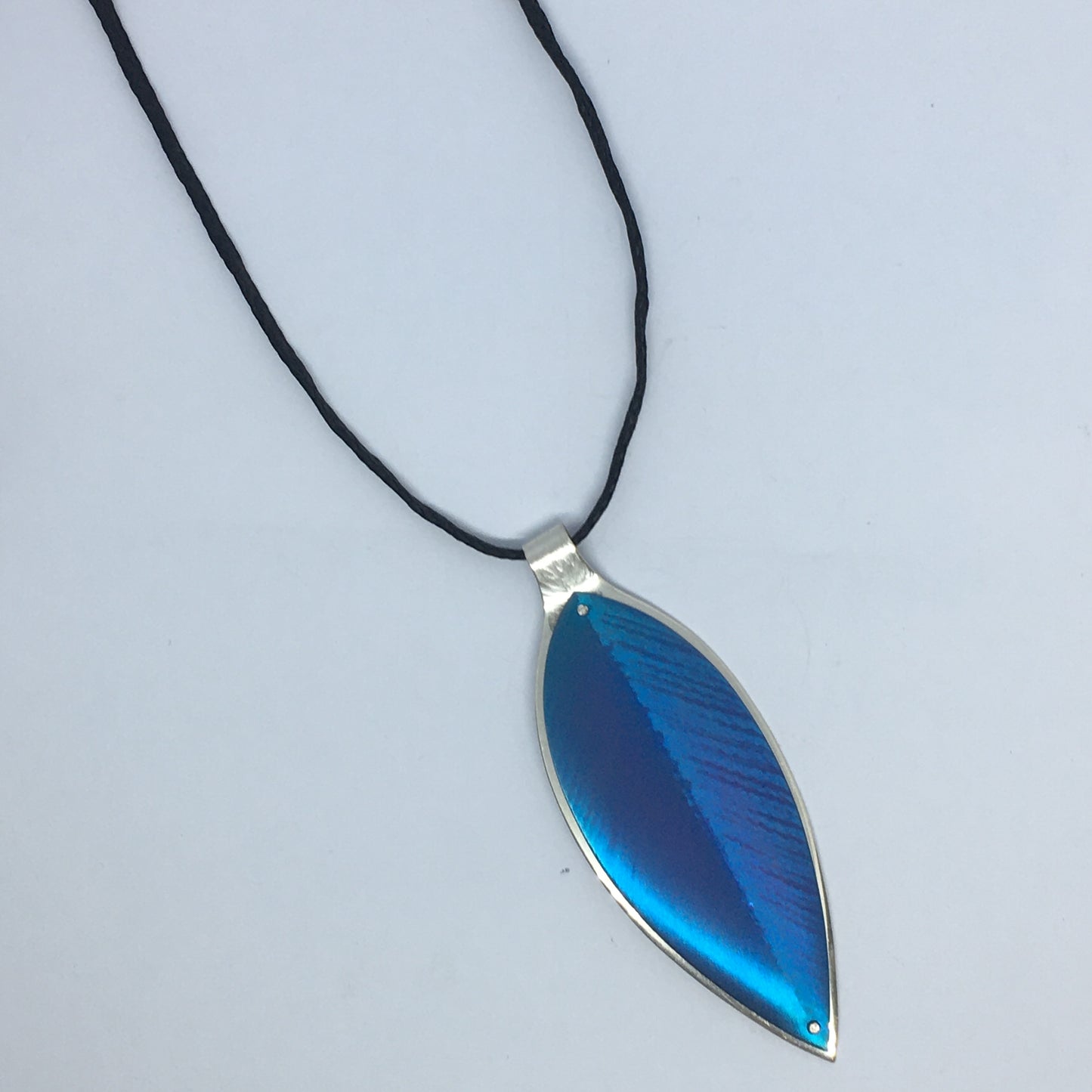 Blue Pohutukawa Leaf Pendant