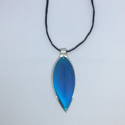 Blue Pohutukawa Leaf Pendant