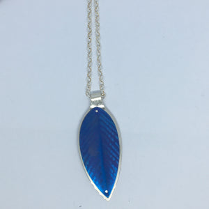 Blue Pohutukawa Leaf Pendant
