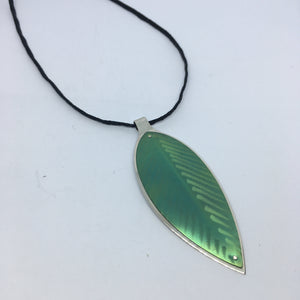 Green Pohutukawa Leaf Pendant