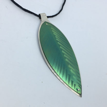 Green Pohutukawa Leaf Pendant