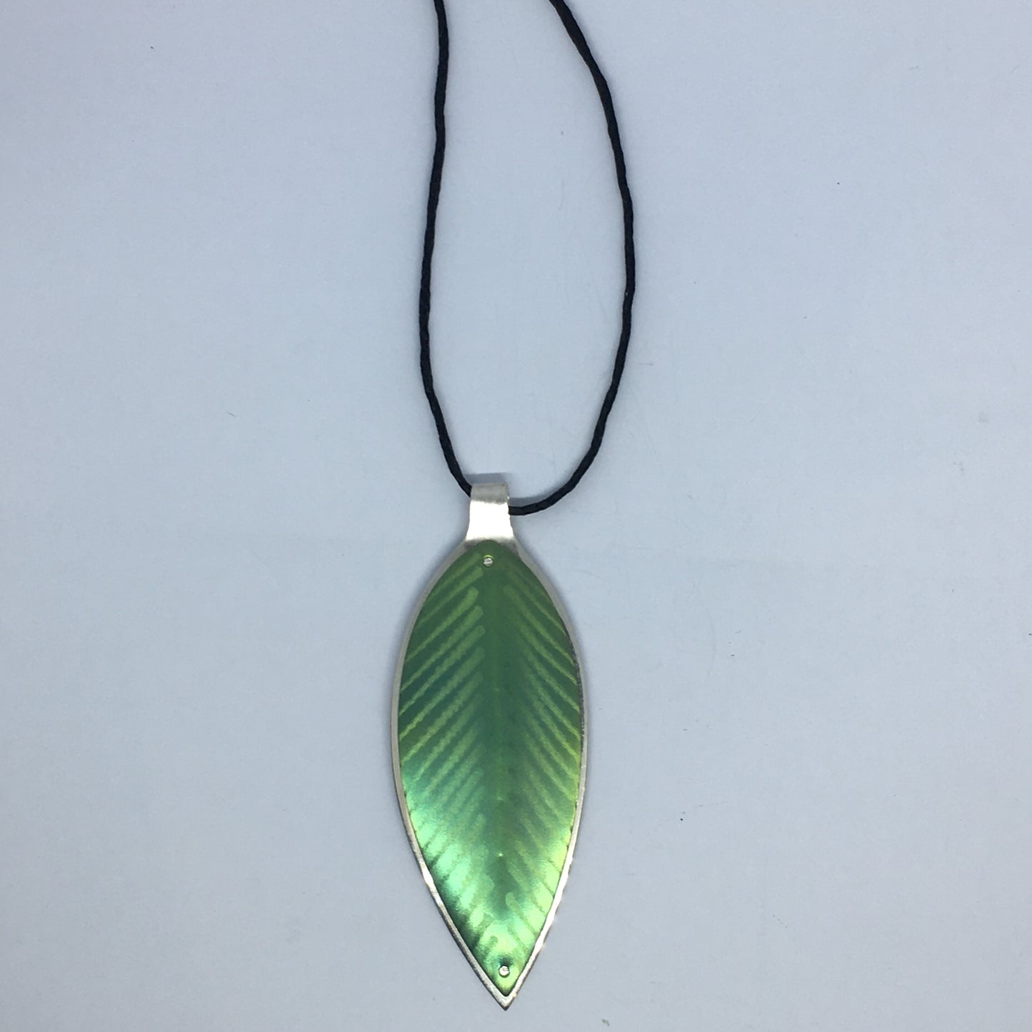 Green Pohutukawa Leaf Pendant