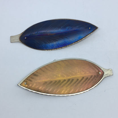 Pohutukawa Leaf Brooch