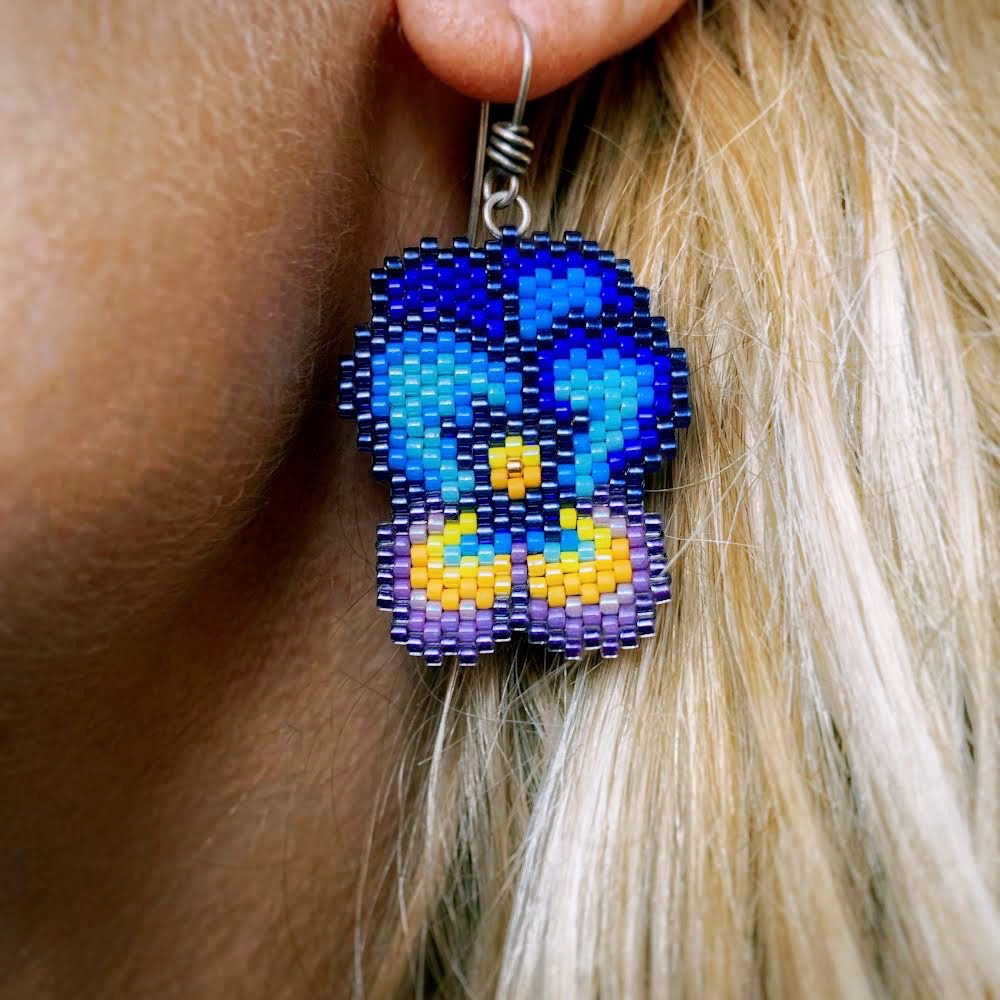 Pansy Earrings