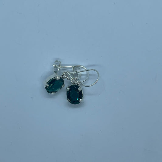 Green Quartz Earrings