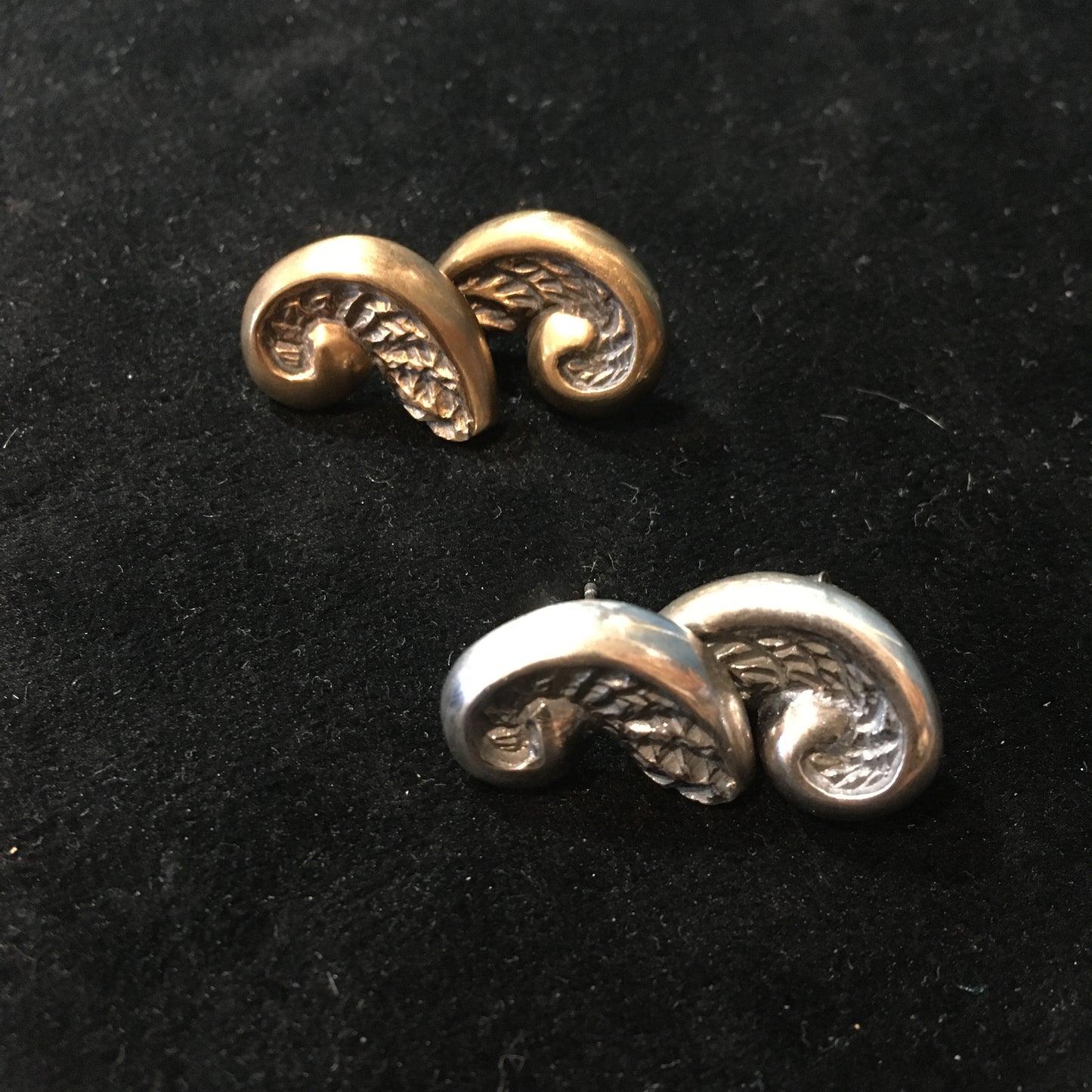 Fern Curl Stud Earrings