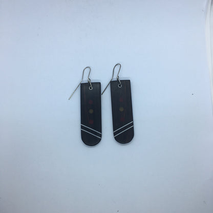 Wood Inlay Earrings