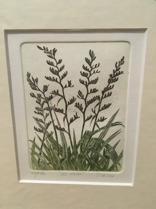 NZ Flax Limited Edition Etching