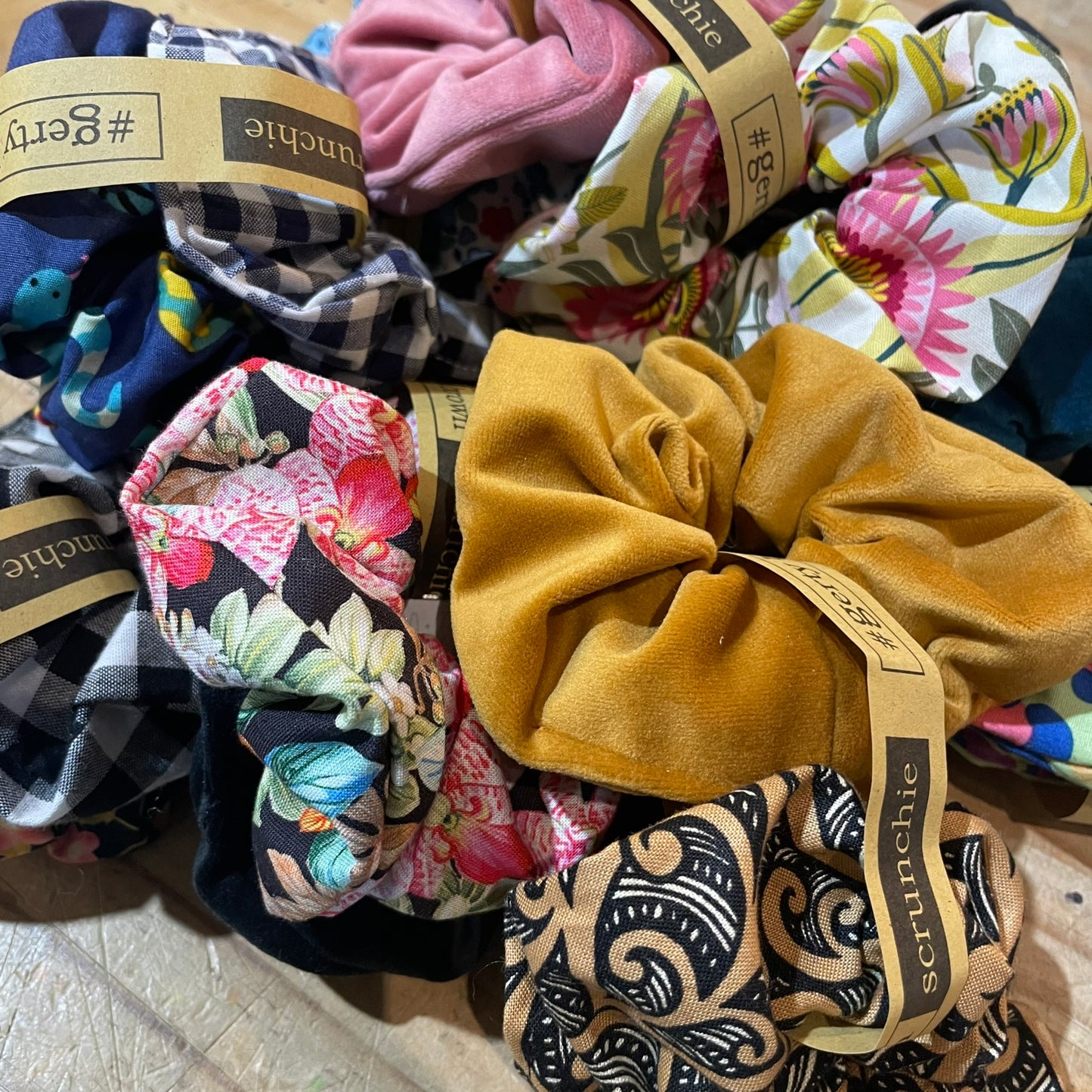 Gerty Brown Scrunchies - Twin Pack