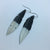 White Tip Feather Earrings
