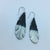 White Dip Feather Earrings