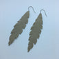 Tan Feather Earrings