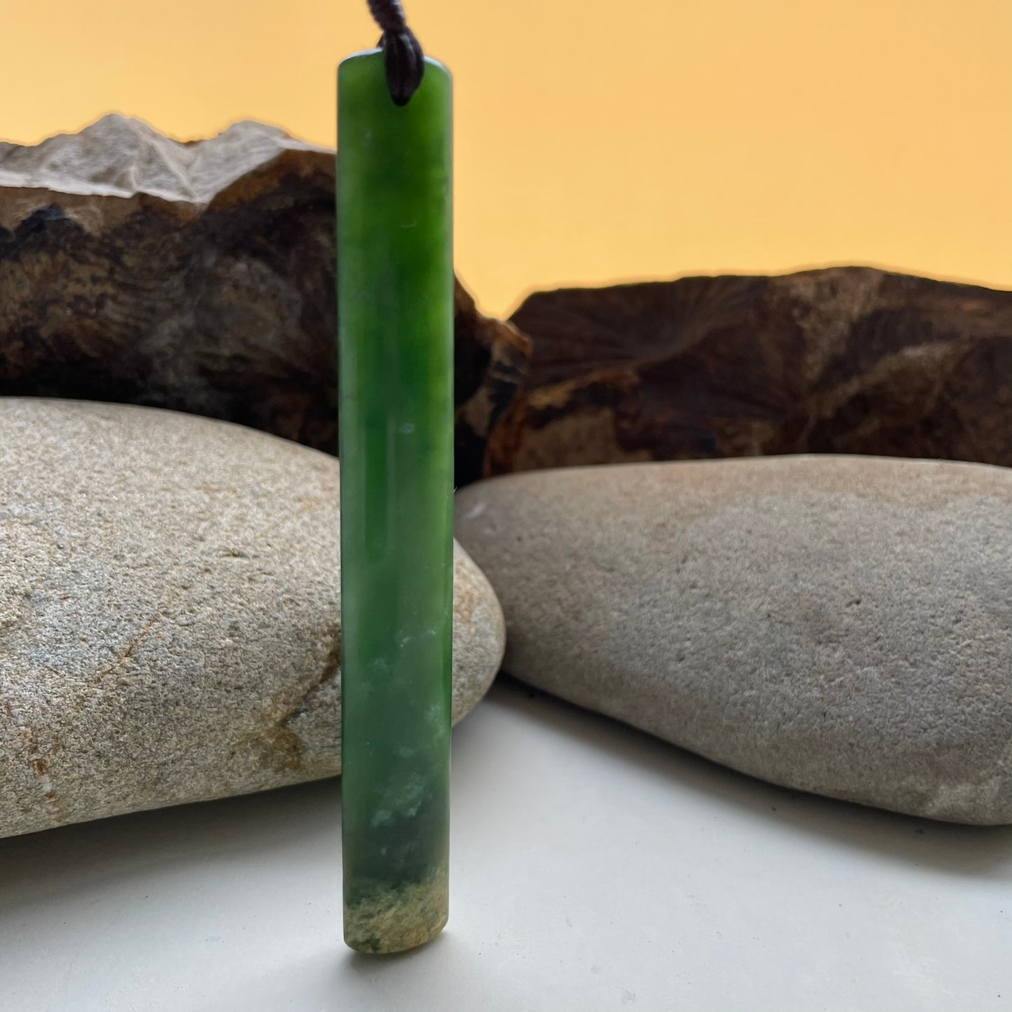 Pounamu Long Toki Pendant