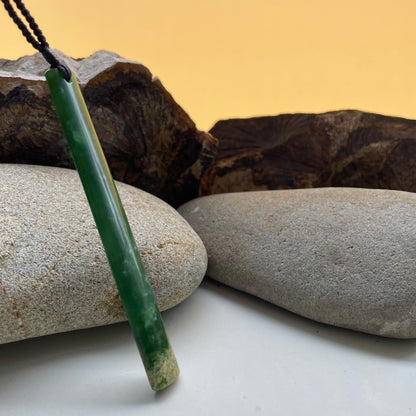 Pounamu Long Toki Pendant