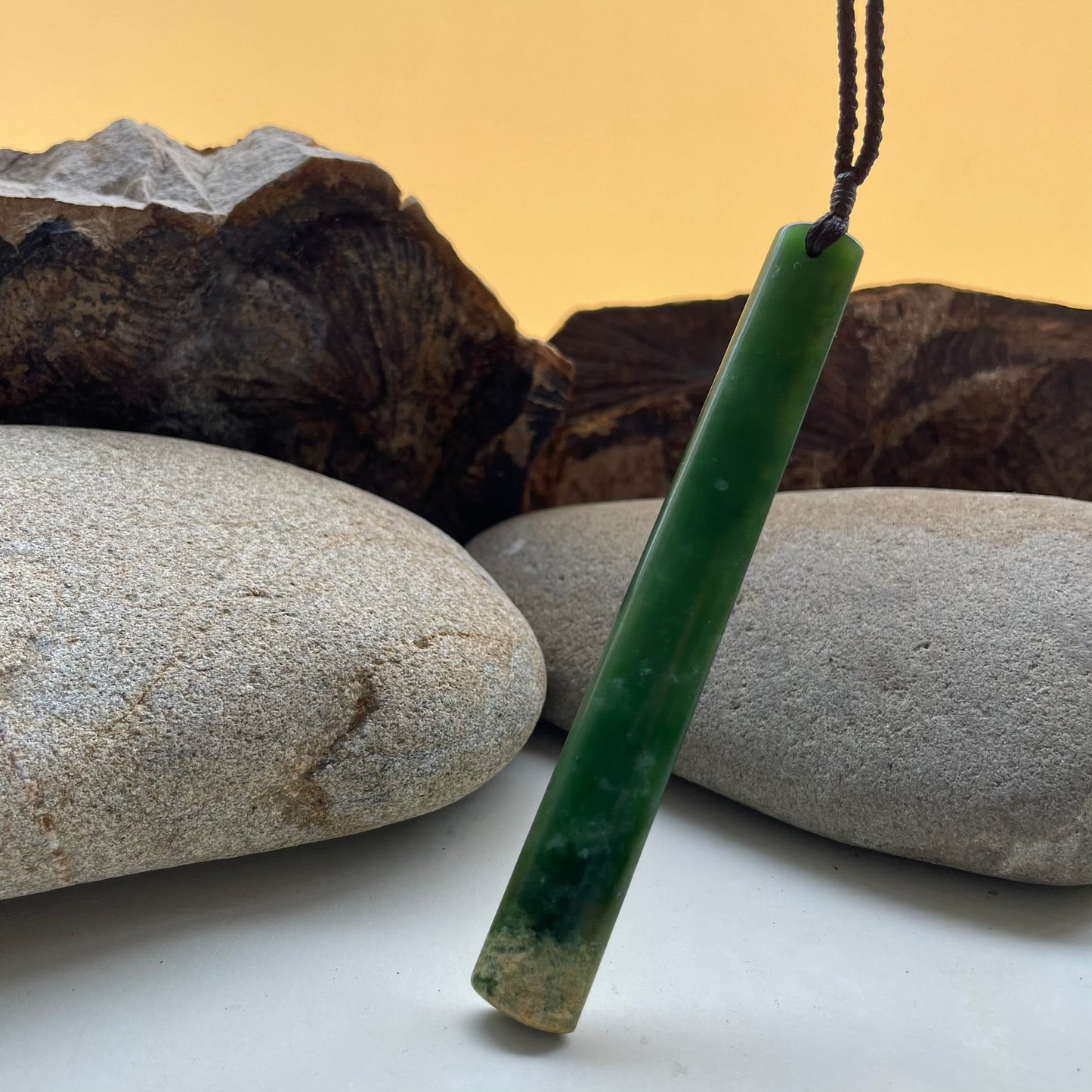 Pounamu Long Toki Pendant