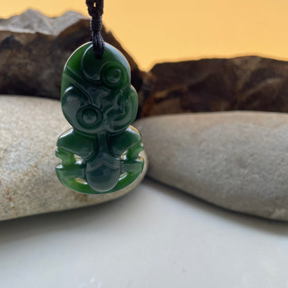 Pounamu Small Hei Tiki Pendant