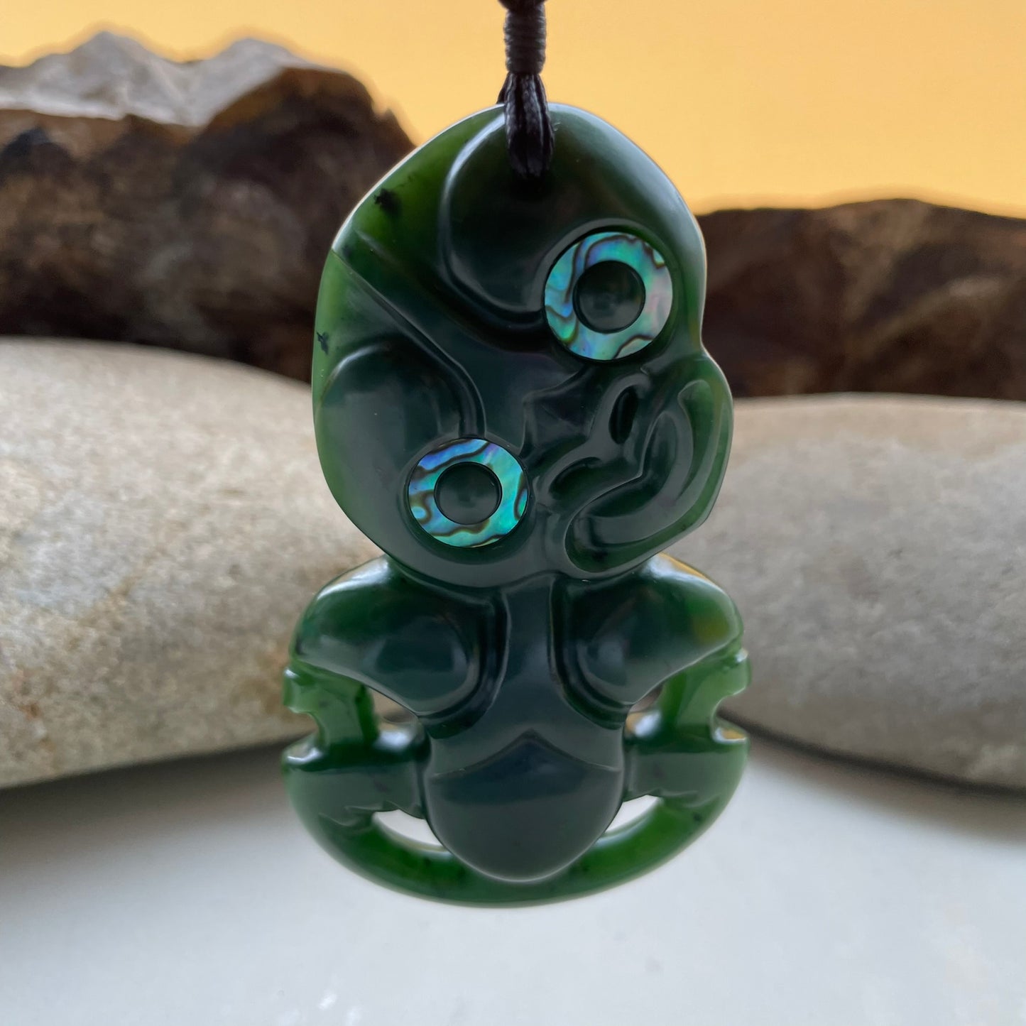 Pounamu Hei Tiki Pendant