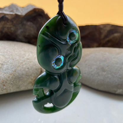 Pounamu Hei Tiki Pendant