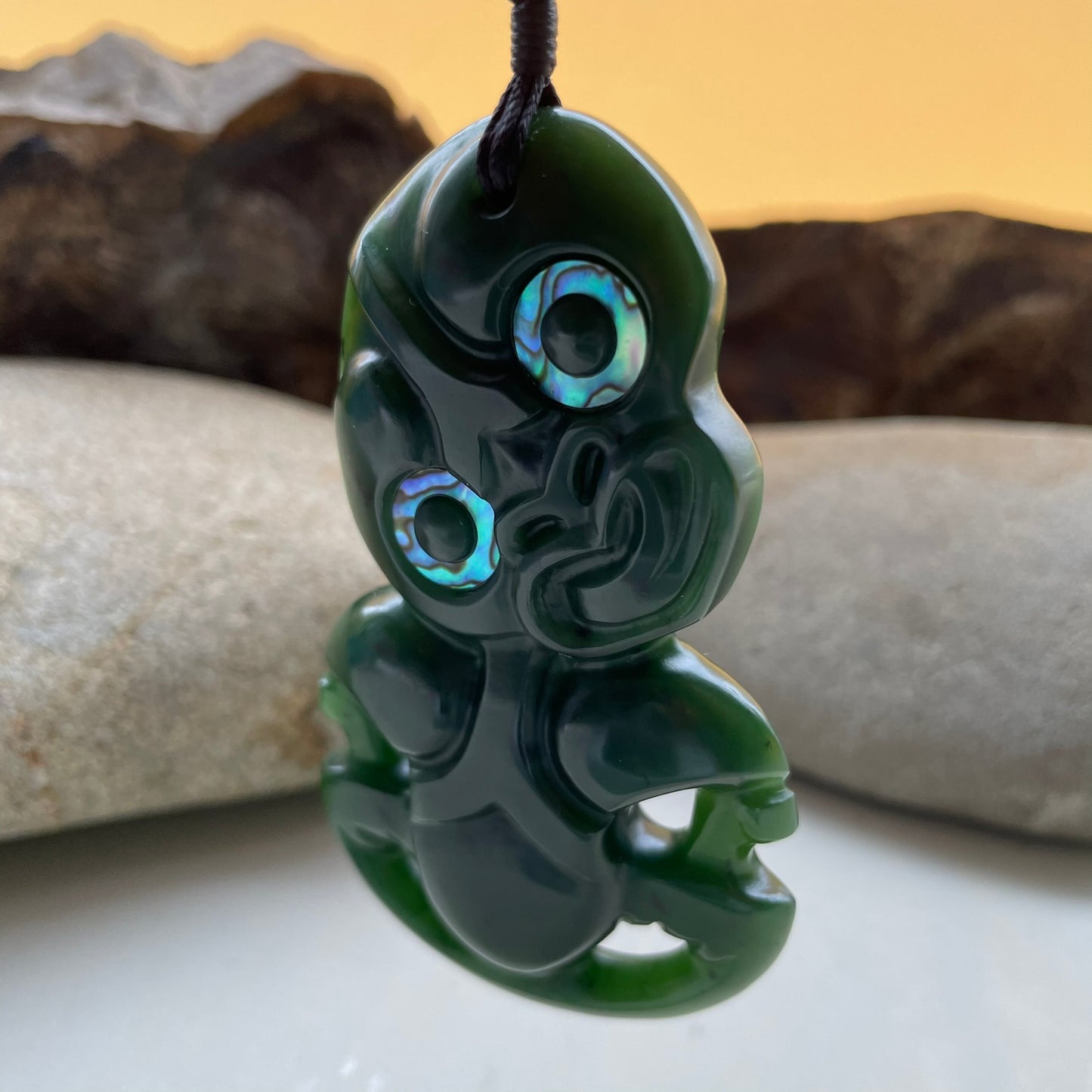 Pounamu Hei Tiki Pendant