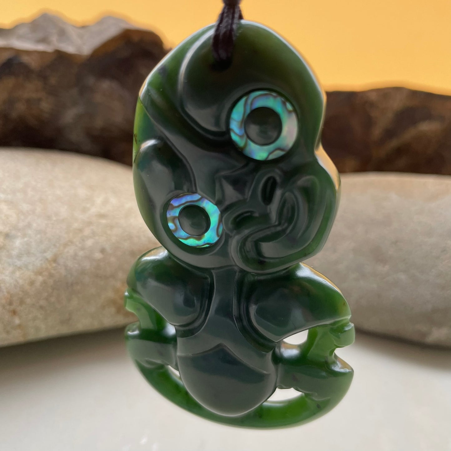 Pounamu Hei Tiki Pendant