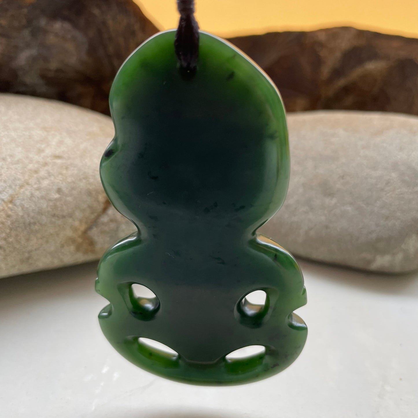 Pounamu Hei Tiki Pendant