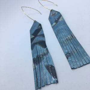 Blue Tassle Earrings