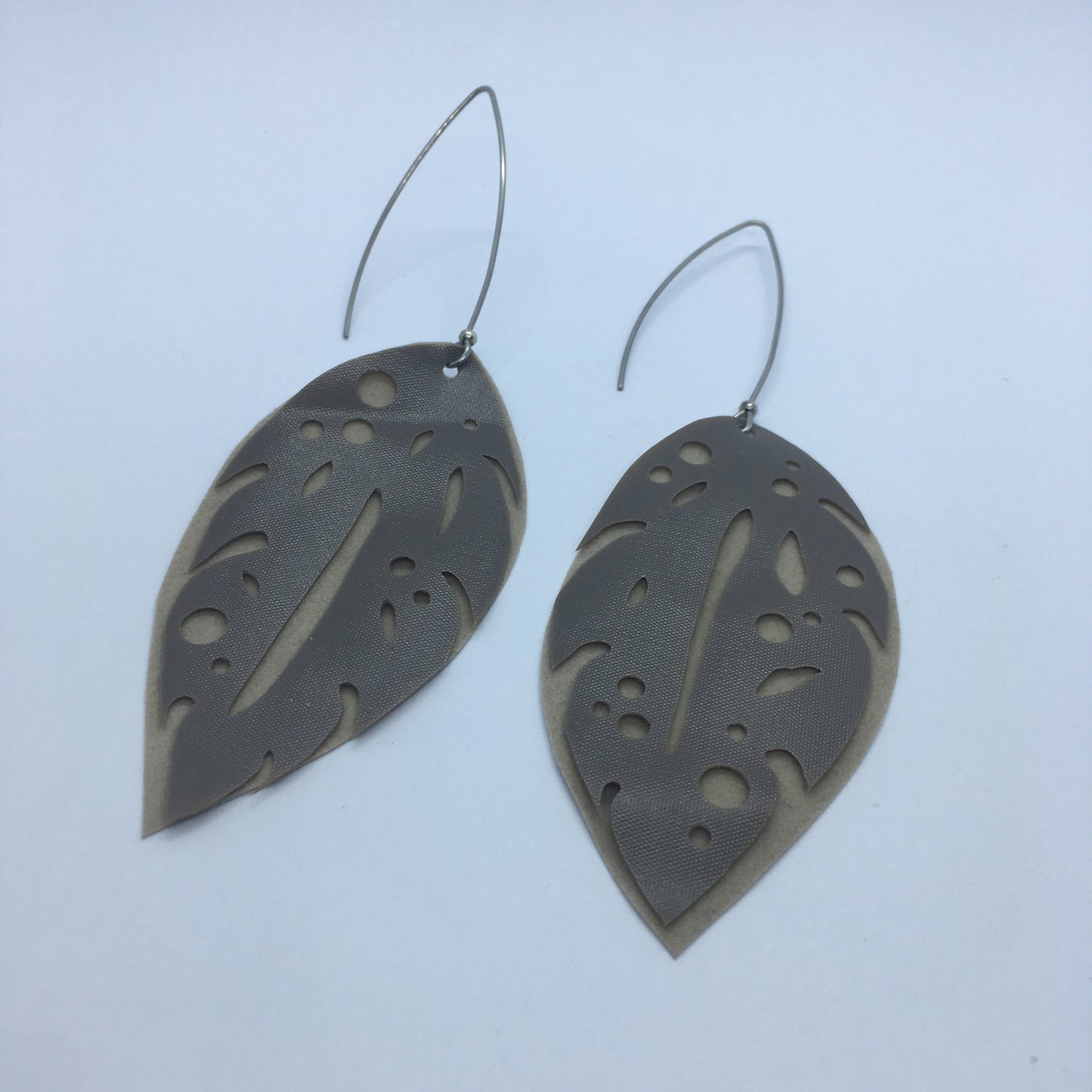 Double Leaf Earrings