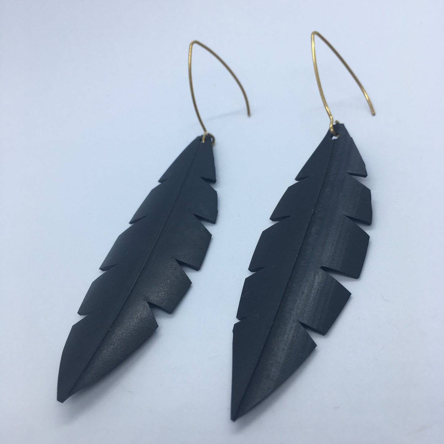 Black Feather Earrings