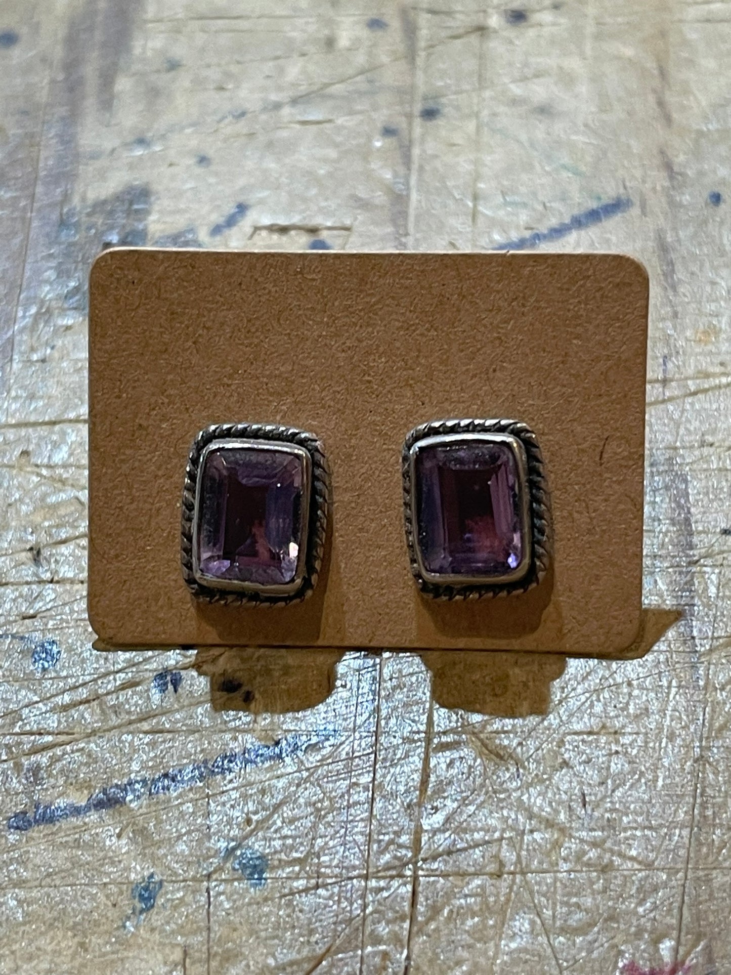 Gemstone Stud Earrings