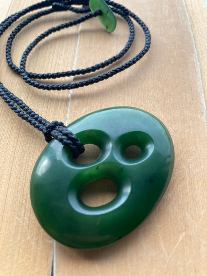Pounamu Lotus Pendant