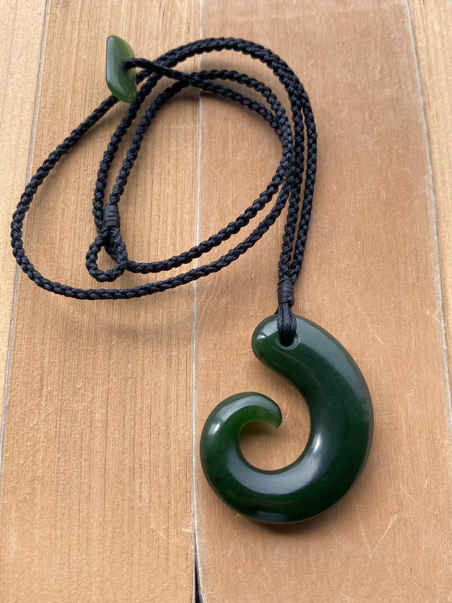 Pounamu Koru Hook Pendant