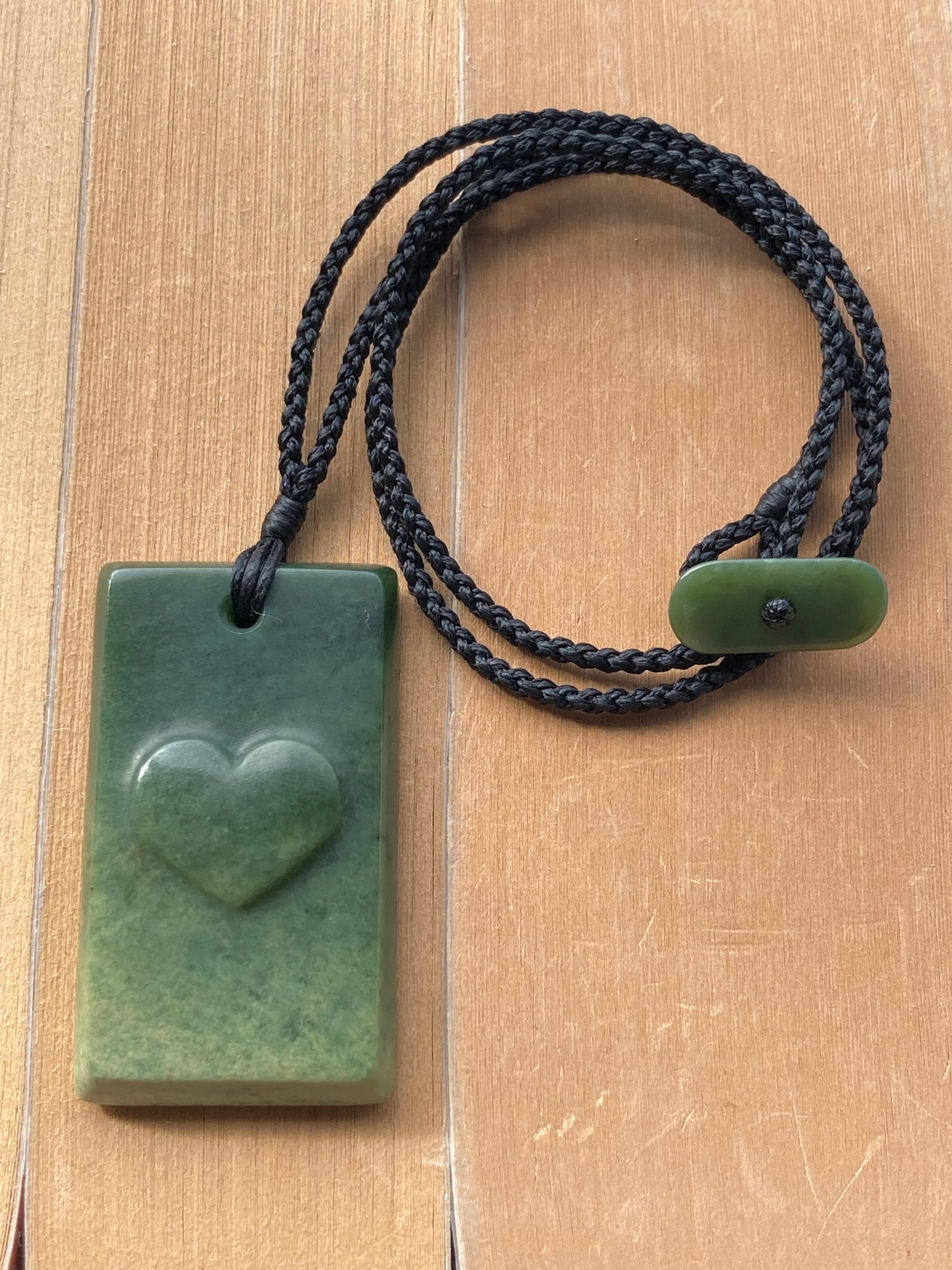 Pounamu Heart Toki Pendant